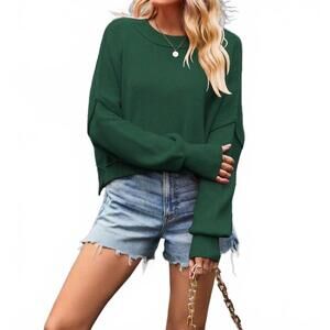 NEW MISS SPARKLING annie cropped sweater in green